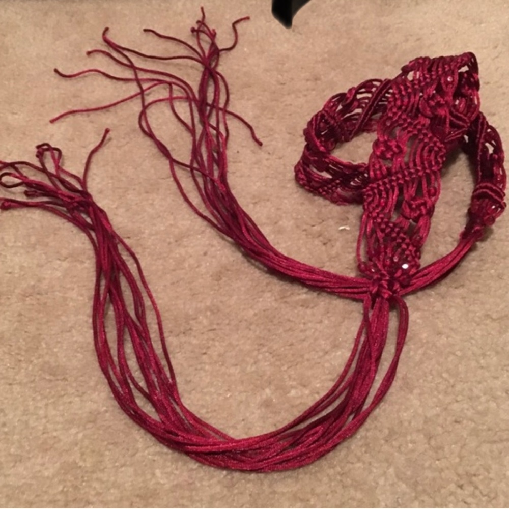 COPY - Red woven belt